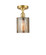 Ballston One Light Semi-Flush Mount in Satin Gold (405|5161CSGG116)