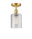 Ballston One Light Semi-Flush Mount in Satin Gold (405|5161CSGG112)