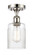 Ballston One Light Semi-Flush Mount in Polished Nickel (405|5161CPNG342)