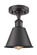 Ballston LED Semi-Flush Mount in Matte Black (405|5161CBKMBC8BKLED)