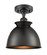 Ballston One Light Semi-Flush Mount in Matte Black (405|5161CBKM14BK)