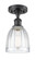 Ballston LED Semi-Flush Mount in Matte Black (405|5161CBKG442LED)