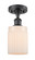 Ballston LED Semi-Flush Mount in Matte Black (405|5161CBKG341LED)