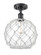 Ballston One Light Semi-Flush Mount in Matte Black (405|5161CBKG12210RW)