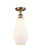 Ballston LED Semi-Flush Mount in Brushed Brass (405|5161CBBG6517LED)