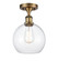 Ballston LED Semi-Flush Mount in Brushed Brass (405|5161CBBG1228LED)