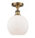 Ballston One Light Semi-Flush Mount in Brushed Brass (405|5161CBBG1218)