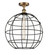 Ballston One Light Semi-Flush Mount in Brushed Brass (405|5161CBBCE16BK)
