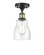 Ballston LED Semi-Flush Mount in Black Antique Brass (405|5161CBABG394LED)
