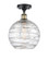 Ballston LED Semi-Flush Mount in Black Antique Brass (405|5161CBABG121310LED)
