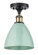 Ballston One Light Semi-Flush Mount in Antique Copper (405|5161CACMBD75BL)