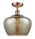 Ballston LED Semi-Flush Mount in Antique Copper (405|5161CACG96LLED)