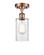 Ballston One Light Semi-Flush Mount in Antique Copper (405|5161CACG802)
