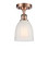 Ballston One Light Semi-Flush Mount in Antique Copper (405|5161CACG441) Ballston One Light Semi-Flush Mount in Antique Copper (405|5161CACG441)