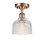 Ballston One Light Semi-Flush Mount in Antique Copper (405|5161CACG412)