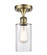 Ballston LED Semi-Flush Mount in Antique Brass (405|5161CABG802LED)