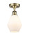 Ballston One Light Semi-Flush Mount in Antique Brass (405|5161CABG6516)