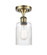 Ballston LED Semi-Flush Mount in Antique Brass (405|5161CABG342LED)
