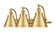 Franklin Restoration Three Light Bath Vanity in Satin Gold (405|5153WSGM13SG)