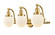 Franklin Restoration Three Light Bath Vanity in Satin Gold (405|5153WSGG2016)