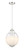Downtown Urban LED Pendant in Polished Nickel (405|4533PPNG45310WCL)