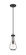 Downtown Urban One Light Pendant in Matte Black (405|4511PBKG4515CL)