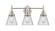 Caden Three Light Bath Vanity in Satin Nickel (405|4473WSNG62)