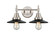 Caden Two Light Bath Vanity in Satin Nickel (405|4472WSNM6BK)