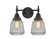 Caden Two Light Bath Vanity in Matte Black (405|4472WBKG142)