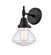 Caden One Light Wall Sconce in Matte Black (405|4471WBKG324)