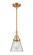 Caden One Light Mini Pendant in Satin Gold (405|4471SSGG62)