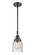 Caden LED Mini Pendant in Matte Black (405|4471SBKG54LED)