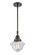Caden One Light Mini Pendant in Matte Black (405|4471SBKG532)