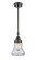 Caden LED Mini Pendant in Matte Black (405|4471SBKG192LED)