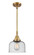Caden One Light Mini Pendant in Brushed Brass (405|4471SBBG74)