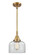 Caden LED Mini Pendant in Brushed Brass (405|4471SBBG72LED)