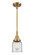 Caden One Light Mini Pendant in Brushed Brass (405|4471SBBG52)
