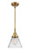 Caden One Light Mini Pendant in Brushed Brass (405|4471SBBG42)