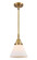 Caden One Light Mini Pendant in Brushed Brass (405|4471SBBG41)