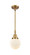 Caden One Light Mini Pendant in Brushed Brass (405|4471SBBG2016)
