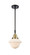 Caden One Light Mini Pendant in Black Antique Brass (405|4471SBABG531)