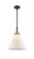 Caden One Light Mini Pendant in Black Antique Brass (405|4471SBABG41L)
