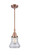 Caden One Light Mini Pendant in Antique Copper (405|4471SACG192)