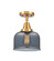 Caden One Light Semi-Flush Mount in Satin Gold (405|4471CSGG73)