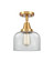 Caden One Light Semi-Flush Mount in Satin Gold (405|4471CSGG72)