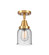 Caden One Light Semi-Flush Mount in Satin Gold (405|4471CSGG54)