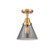 Caden One Light Semi-Flush Mount in Satin Gold (405|4471CSGG43)