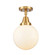 Caden One Light Semi-Flush Mount in Satin Gold (405|4471CSGG2018)