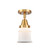 Caden One Light Semi-Flush Mount in Satin Gold (405|4471CSGG181S)