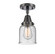 Caden LED Semi-Flush Mount in Matte Black (405|4471CBKG54LED)